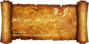 Mógor József névjegykártya