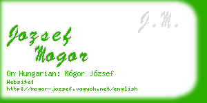 jozsef mogor business card